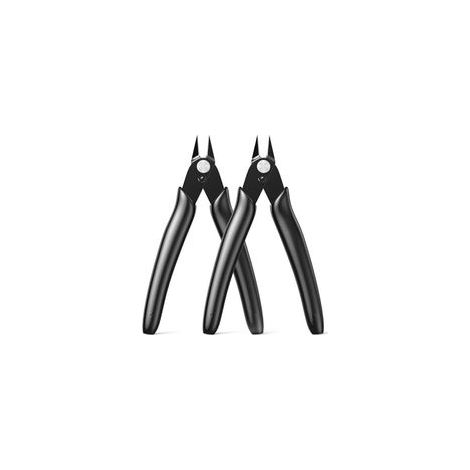 Pince Coupante de Précision 2 PCS Mini Pinces Diagonales pour Électronique Bijoux Modélisme DIY Outil de Réparation Noir (1/4)