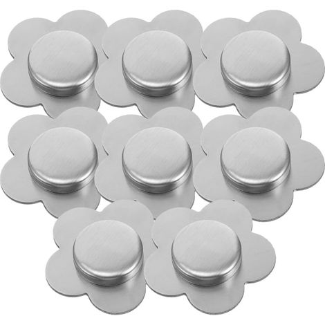 8 aimants de nappe en acier inoxydable résistants au vent, motif floral pour tables d'extérieur, décoration de jardin et terrasse. (1/5)