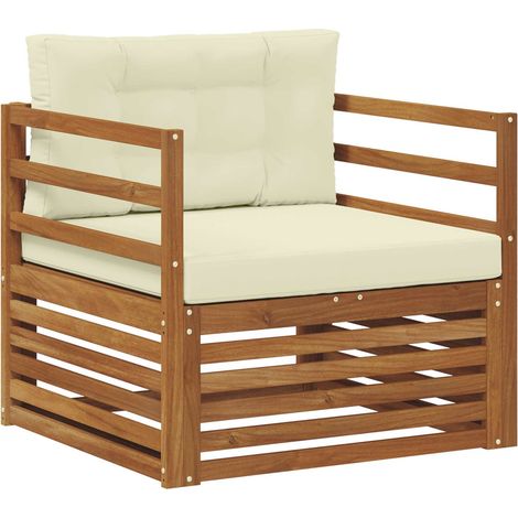 Maison Exclusive - Outdoor-Sofa Massives Akazienholz und Polyeste