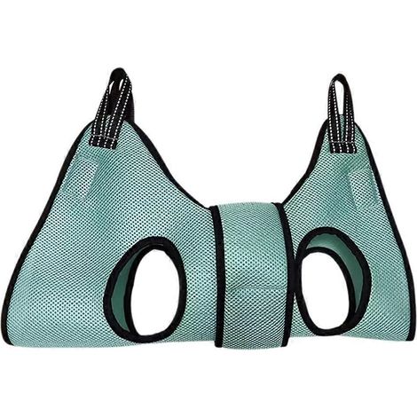 Hamac de toilettage pour animaux avec hauteur réglable et sac à outils - Capacité de 13,6 kg, fixation par crochet de porte, pliable (1/5)