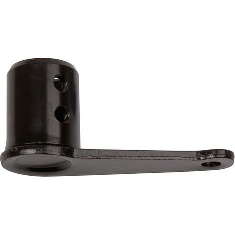 Ecolands – Crochet de rangement bas plat – Espagnolette Provence – Noir – Pour fixation murale – Résistant aux intempéries