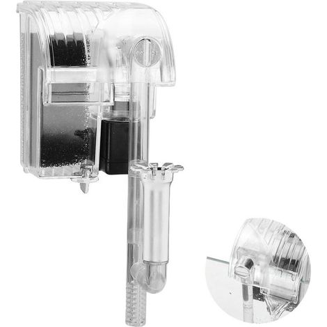Filtre à cascade pour aquarium, filtre suspendu pour aquarium, pompe à oxygène submersible DH06-1 (1/5)