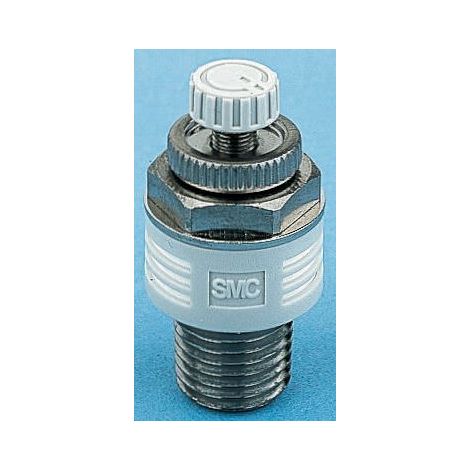 Silencieux pneumatique SMC Séries ASN2, R 3/8 Mâle, Fileté, en Laiton 1.5MPa ( Prix pour 1 )