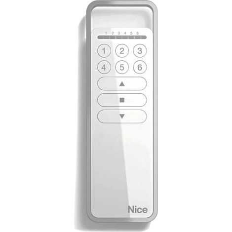 Nice – Transmetteur de télécommande radio portable P6 – 6 canaux – Fréquence 433,92 MHz – Portée 200 m – Compatible rideaux et volets roulants (1/5)