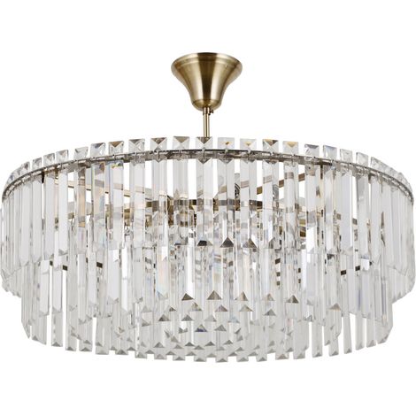 Italux Buena   Plafonnier en bronze antique 8xE14 (1/3)