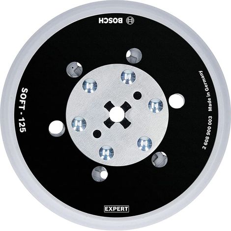 Platos de soporte multiperforados de uso universal Expert Multihole de 125 mm blando  BOSCH 2608900003