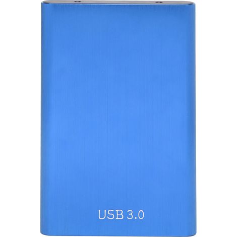 Boîtier pour disque dur SATA 2,5 pouces Type C 10 Gbit/s haute vitesse, portable, avec indicateur LED bleu (disque dur non inclus). (1/5)
