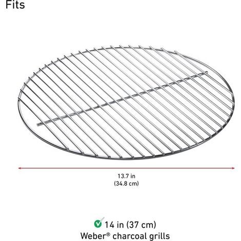 Ersatz-Grillrost, 34 cm Durchmesser - Holzkohlegrillrost - Ersatzteil für 34 cm Holzkohlegrills (1/5)