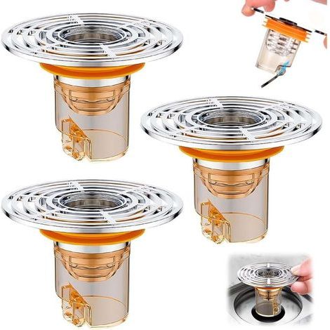 3 Pièces Clapet Anti Odeur, Clapet Anti Odeur Douche avec Fermeture Automatique, 32-42 mm Anti Odeur Douche, pour Utilisation dans Les Cuisines, Salles de Bains, Salles de Machines a Lave (1/5)