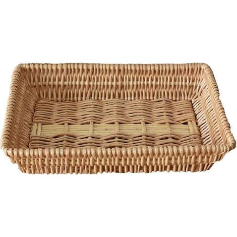 Paniers à pain en osier tressé à la main, style ferme, pour cuisines de restaurant-30x20x6cm (1/5)