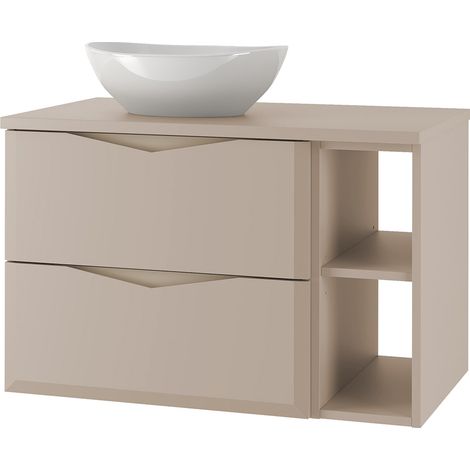 Waschtisch inkl. Waschbecken 80 cm breit in Beige DORIDA-140 (1/5)