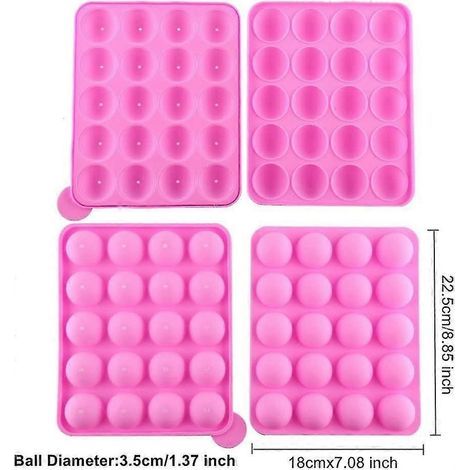 Moule à gâteau populaire, bac à glaçons en silicone (1/4)