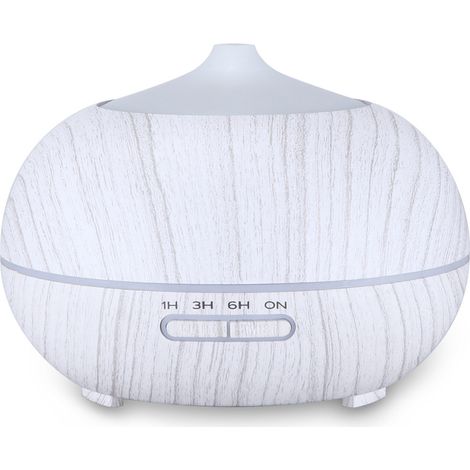 Diffuseur d'huiles essentielles à imitation bois, avec télécommande Bluetooth ultrasonique, pour la maison ou le bureau. Machine à oxygène pour l'eau. (1/5)