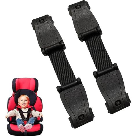 Ensemble de ceinture de sécurité anti-évasion 2 pièces pour voiture - Clip de poitrine pour ceinture de sécurité enfant pour une protection renforcée en voiture (1/5)