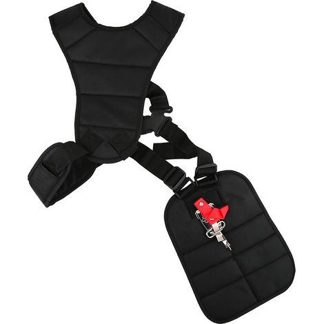 Generic Harnais de Tondeuse à Gazon Professionnel Réglable, Sangle de Débroussailleuse Confortable pour Une d'herbe en Toute sécurité, Convient à, Echo pour Hommes et Femmes (1/5)