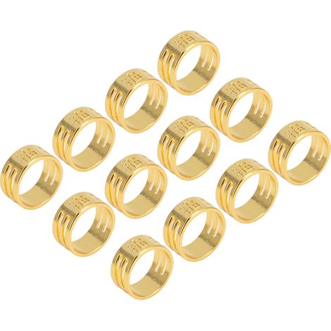 60 Stück exquisite Kupfer-Nähfingerhüte, Fingerschutz für Handnähen, Quilten und Sticken, Gold (1/5)