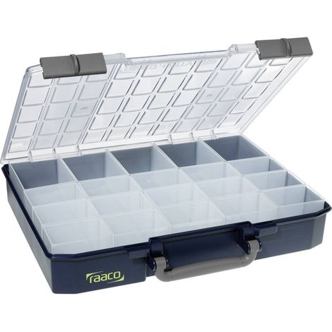 raaco CarryLite 80 5x10-20 Valigetta per minuteria (L x A x P) 413 x 79 x 330 mm Scomparti: 20 Contenuto 1 pz. (1/3)