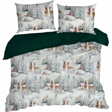 Juego de cama navideño de cuento de hadas 220 x 200 cm (1/4)
