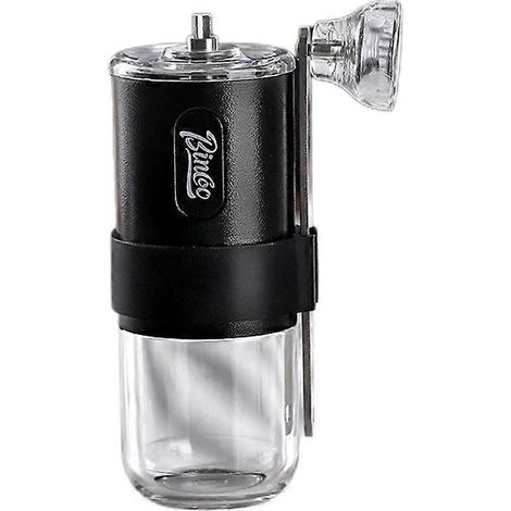 Bincoo tragbare manuelle Kaffeemühle mit keramischem Kegelmahlwerk, ideal für Reisen und Camping (schwarz). (1/5)