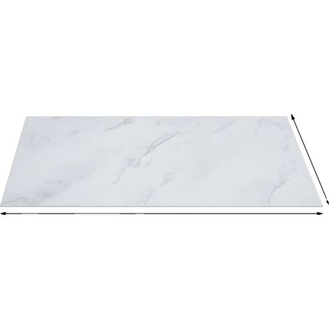 Carreaux de sol, auto-adhésifs, design durable, Blanc (1/2)