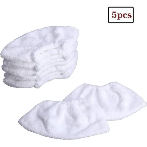 Cubiertas de boquilla de mano de felpa Juego de cubiertas de fregona de vapor para Karcher SC1 SC2 SC3 limpiadores de vapor (5 unidades) (1/4)