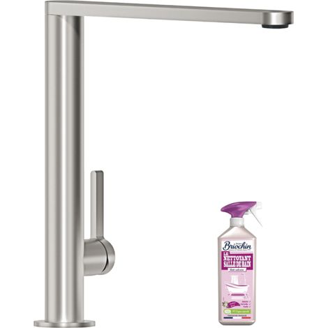 Robinet cuisine VILLEROY ET BOCH Finera acier massif + nettoyant