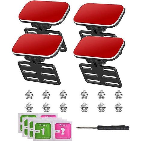 Soporte de montaje universal para cámara trasera, cámara de salpicadero, cámara de espejo retrovisor, soporte para cámara de marcha atrás, soporte para cámara de visión trasera, 4 piezas (1/5)