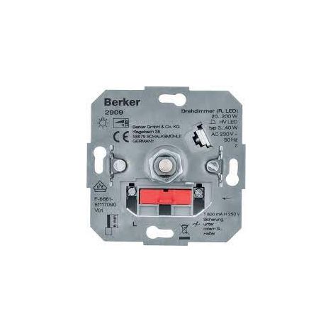 Regulador para Led Rotativo Berker by Hager 2909