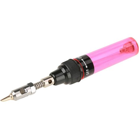 Chalumeau à gaz butane sans fil, fer à souder, pistolet, stylo de soudage, outil 1300℃ (rouge) (1/5)