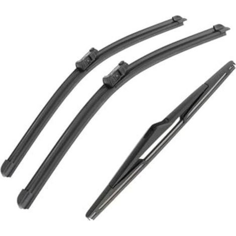 Balais d'essuie-glace avant et arrière pour Ford Fiesta MK6 (2008, 2009, 2010, 2011, 2012, 2013, 2014, 2015, 2016) 26" + 15" + 12" (1/5)