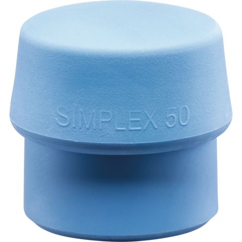 Testa di martello Schonhammerkopf SIMPLEX Ø 50 mm TPE morbido blu