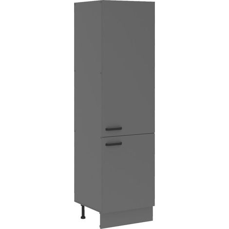 Küche NESSA Hochschrank 60 cm Anthrazit Küchenzeile Küchenblock Einbauküche (1/5)