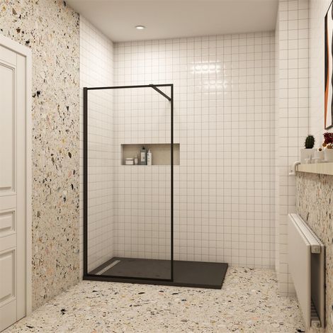 90x200cm klare Ducshtrennwand Duschwand Walk in Dusche 8mm NANO Glas ESG Glaswand (1/5)