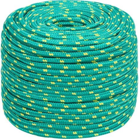 Corde de bateau, Corde de Chanvre, pour la Décoration, le Bricolage, le Jardinage Vert 6 mm 50 m Polypropylène OIB6950E (1/4)
