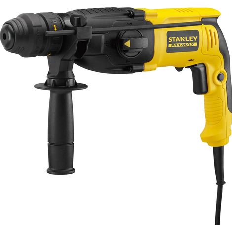 Stanley Fatmax – Perforateur burineur électrique 800W – Force d'impact 2,4J – Cadence 4670 cps/min – Pour béton, acier et bois – Coffret avec accessoires (1/5)