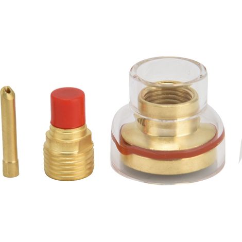 Buse en verre pour torche de soudage TIG, kit durable compatible WP-9/20, pièce de rechange pour pistolet à souder argon, résistant à la chaleur. (1/5)