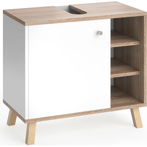 Mueble bajo lavabo Senyo, Blanco, 60 x 54 cm, Vicco (1/5)
