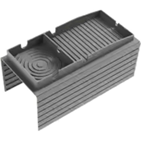 Porte-gobelet pour canapé, plateau d'accoudoir en silicone, support portable pour boissons et collations, gris clair (1/5)