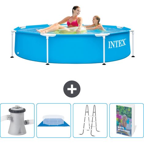 Intex Piscine Tubulaire Ronde - 244x51 cm - 5-pièces SCB122 (1/5)