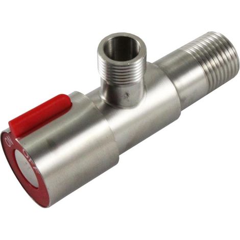 LLAVE ESCUADRA INOX ROJA 2183VM