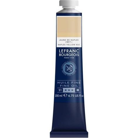 Peinture à l'huile - Fine - Jaune de Naples imitation - 190 - Lefranc Bourgeois - 200ml