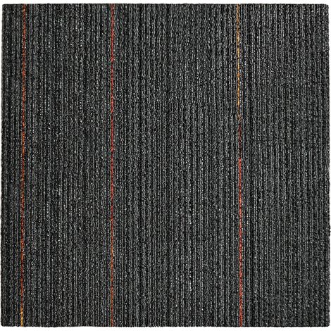 Karat – Dalle de moquette 50 x 50 cm – Antistatique et absorbant les sons – Poils bouclés en polypropylène – Dossier antidérapant