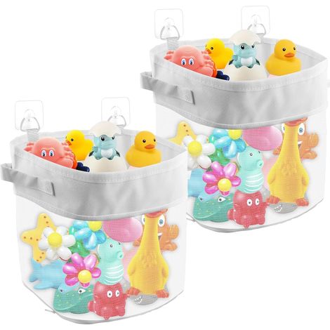 2 pièces d'accessoires pour badspeelgoed, opbergzak pour badspeelgoed, opbergzak pour badspeelgoed, organisateur suspendu pour babybedje en badje (1/5)