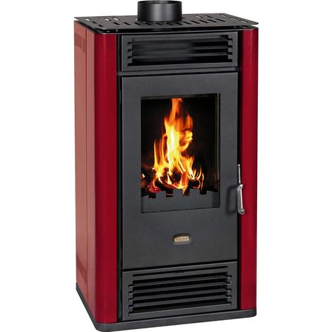 EEK A+ Kaminofen Prity K3 GT Bordeaux, dauerbrandfähig – 8,1kW (1/5)