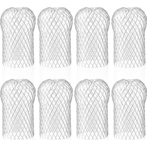 8x aluminum gutter filters, metal gutter guards for eaves, 8.8 x 14.5 cm