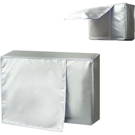 Cubierta para unidad exterior de aire acondicionado，Funda protectora para aire acondicionado，86x35x60cm，Impermeable，Con solapa de ventilación (1/5)