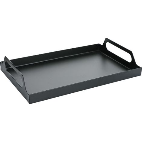 Plateau de rangement de salle de bain en métal avec poignées
