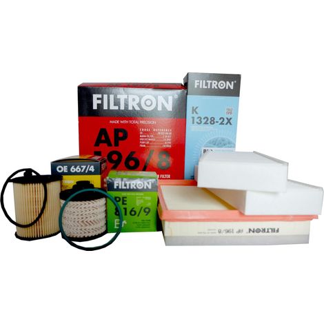 4x Filtro Peugeot 308 II 1.6 HDI 100 115 120 2014- (1/5)