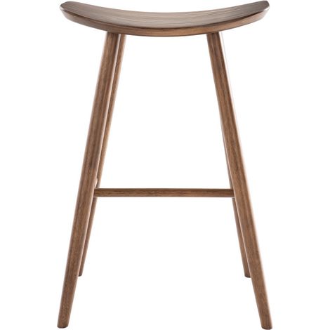 Sgabello da bar design noce 72 cm DEMORY (1/4)