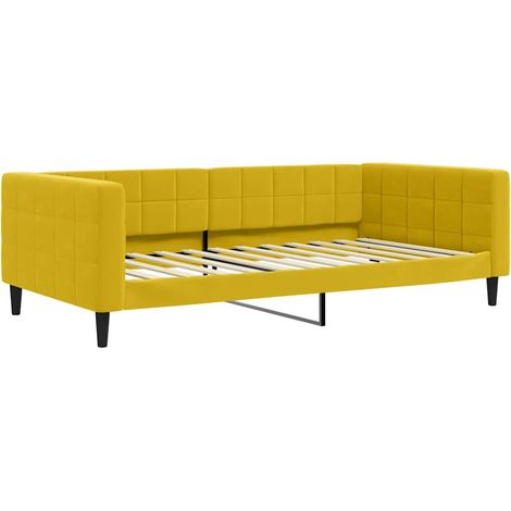 Maison Exclusive - Letto da Giorno Giallo 100x200 cm in Velluto (1/5)